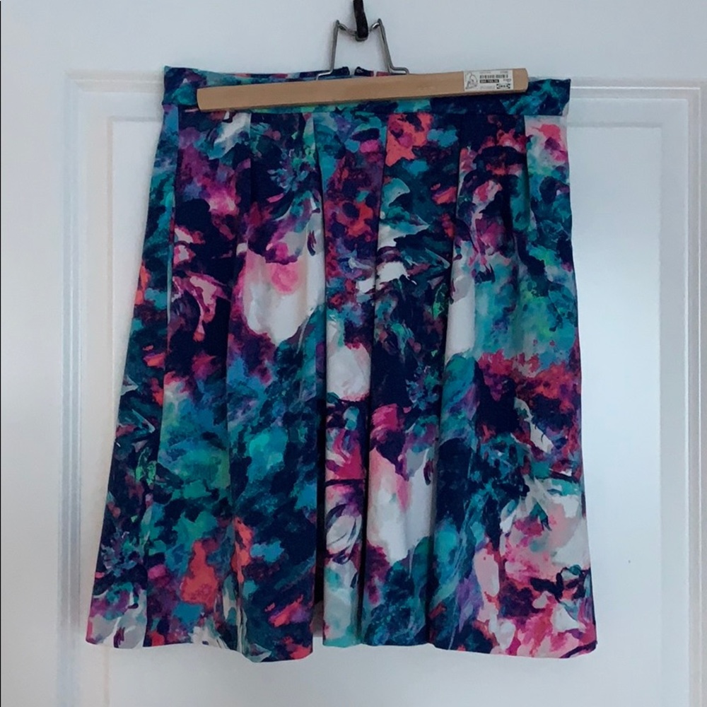 Water-Color Skater Skirt